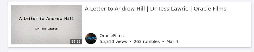 A Letter to Andrew Hill | Dr Tess Lawrie | Oracle Films
