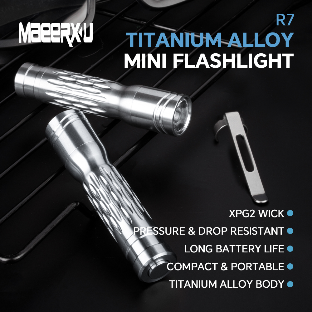 Maeerxu Titanium Mini Flashlight version R7