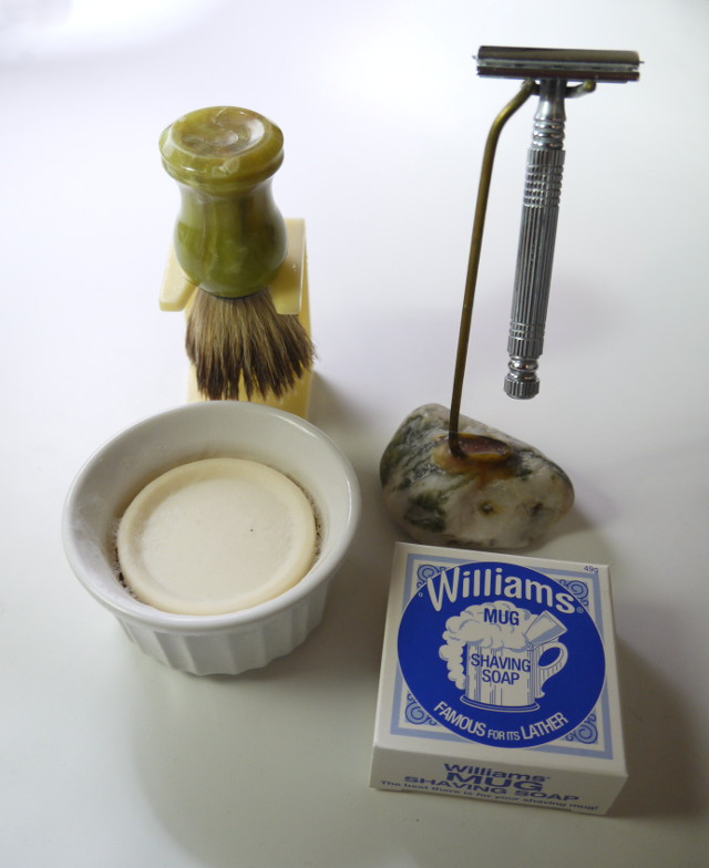 shaving set with soap mug