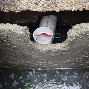 septic tank, effluent filter installation