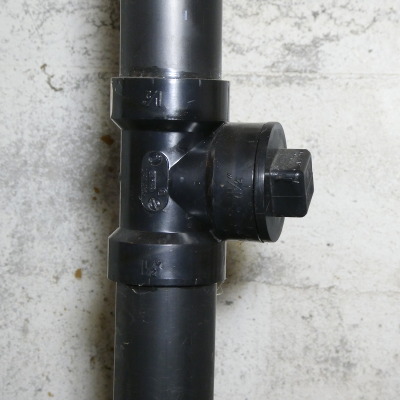 T-section in sump pump line to attach another pump
