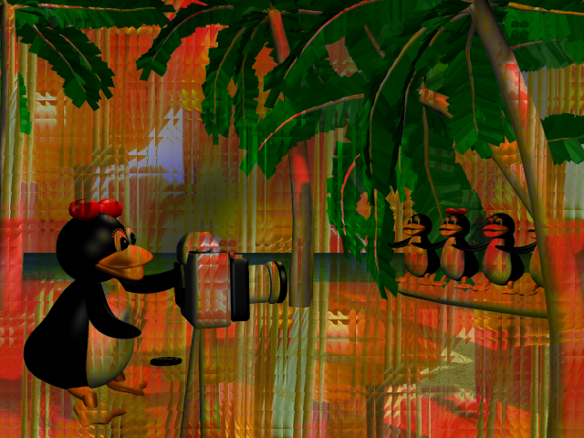 [tux penguins in street of art]